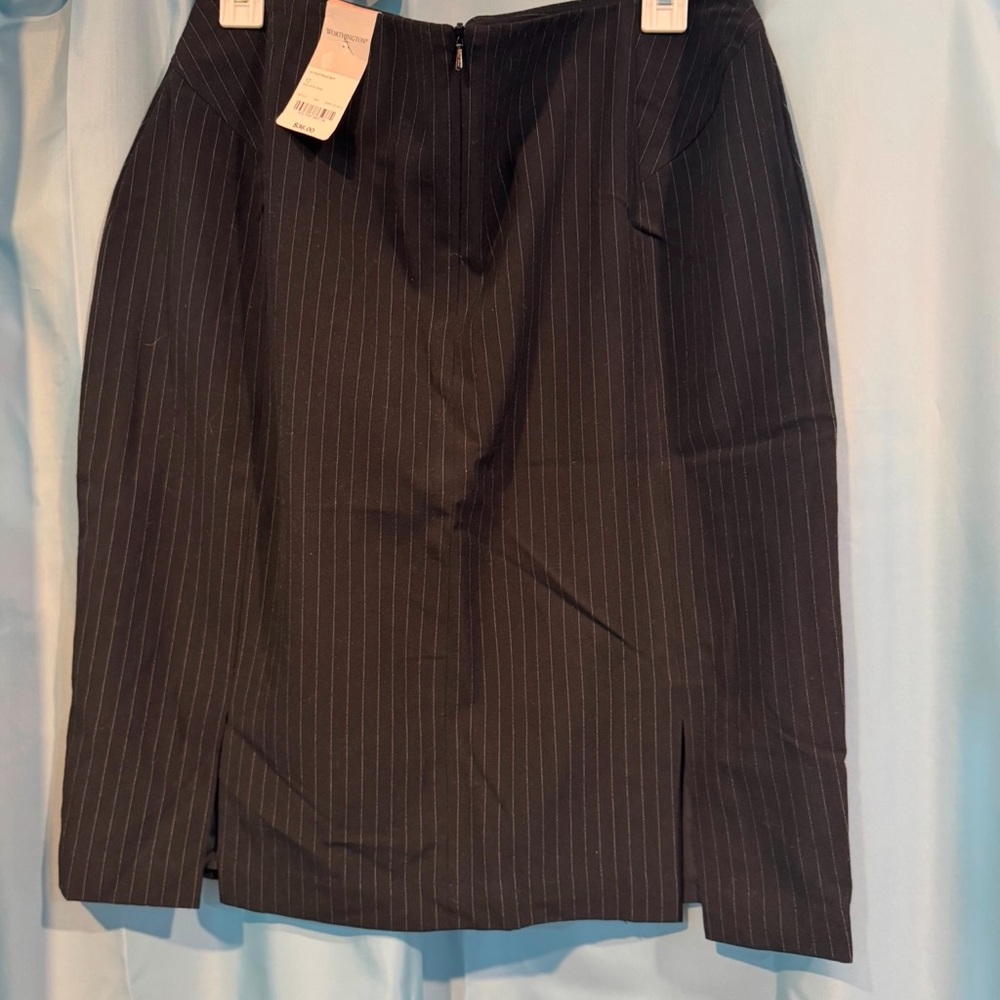 Worthington Black Pencil Skirt Knee-Length Work Style